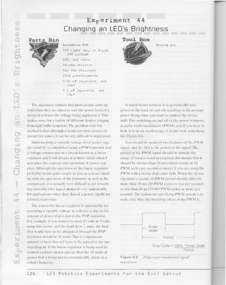 123 robotics experiments for the evil genius