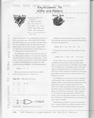 123 robotics experiments for the evil genius