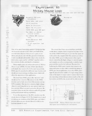 123 robotics experiments for the evil genius