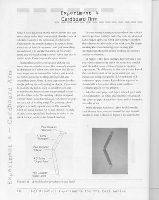 123 robotics experiments for the evil genius