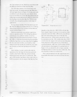 123 robotics experiments for the evil genius