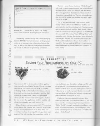 123 robotics experiments for the evil genius