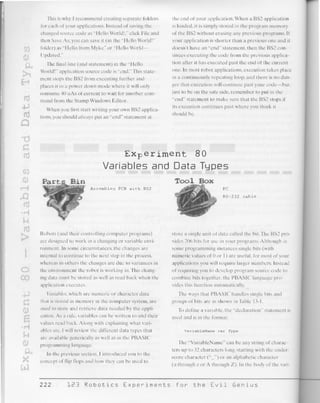 123 robotics experiments for the evil genius