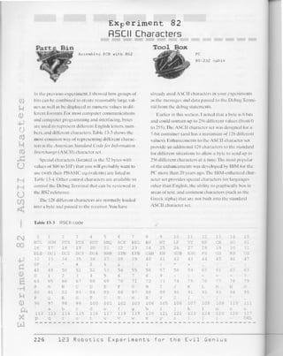 123 robotics experiments for the evil genius