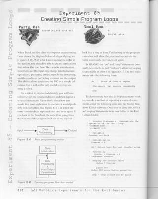 123 robotics experiments for the evil genius