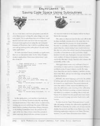 123 robotics experiments for the evil genius