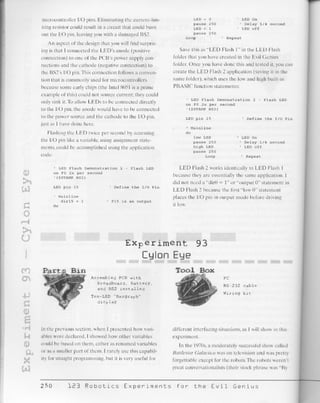 123 robotics experiments for the evil genius