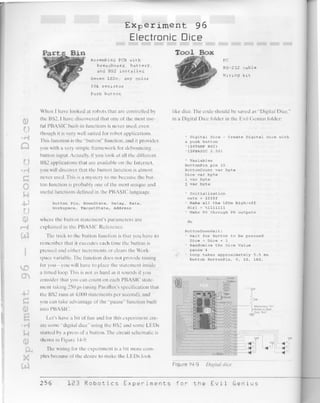 123 robotics experiments for the evil genius