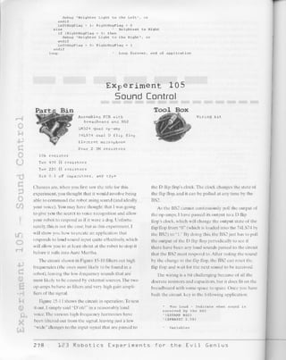 123 robotics experiments for the evil genius