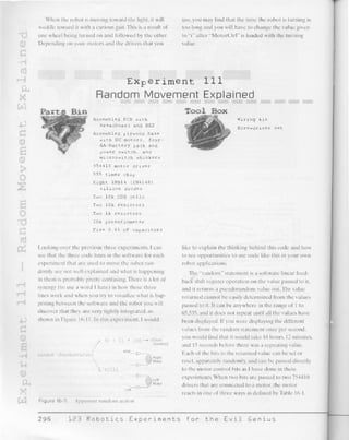 123 robotics experiments for the evil genius