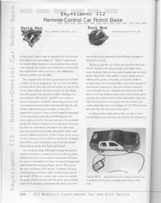 123 robotics experiments for the evil genius