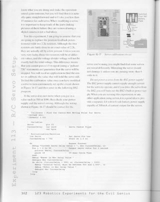 123 robotics experiments for the evil genius