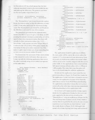 123 robotics experiments for the evil genius