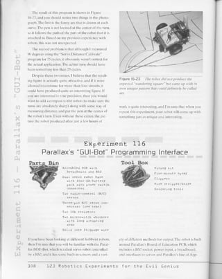 123 robotics experiments for the evil genius