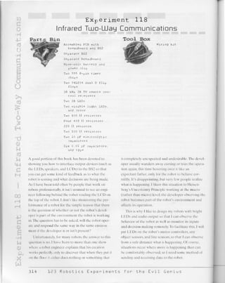 123 robotics experiments for the evil genius