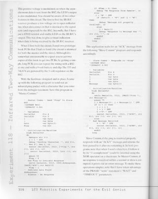 123 robotics experiments for the evil genius