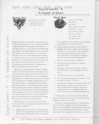 123 robotics experiments for the evil genius