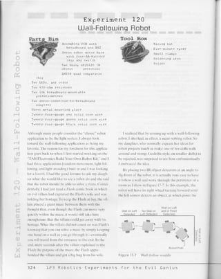 123 robotics experiments for the evil genius