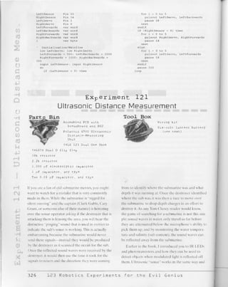 123 robotics experiments for the evil genius