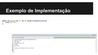 Exemplo de Implementação
 