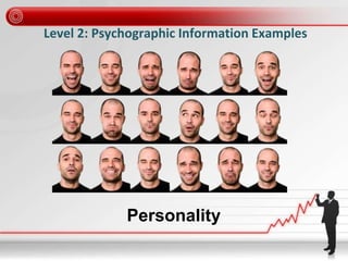 Level 2: Psychographic Information Examples
Personality
 