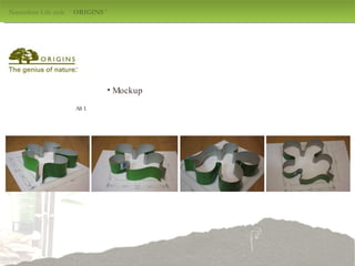 Naturalism Life style  ‘  ORIGINS  ' design by jang mi-jeong Alt I . Mockup 