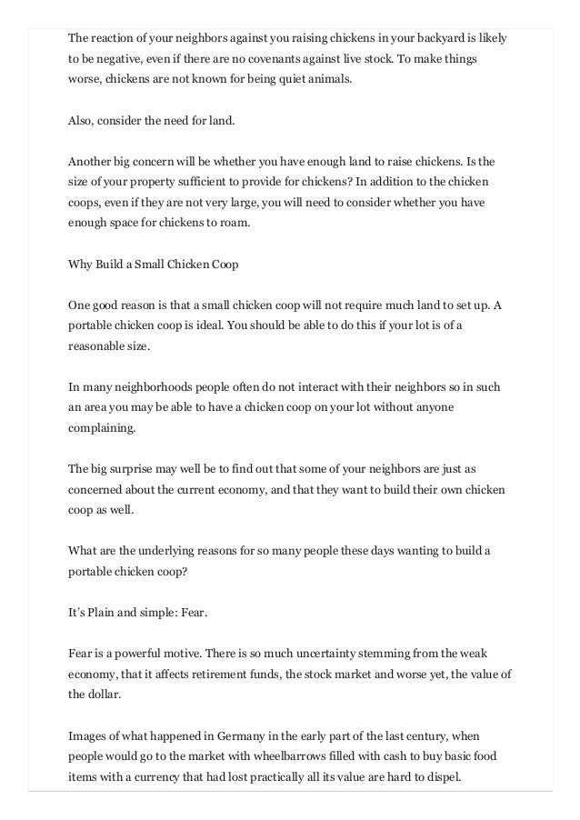 How To Build A Cheap Chicken Coop Step By Step