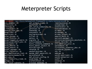 CNIT 124 Ch 13: Post Exploitation (Part 1) | PDF