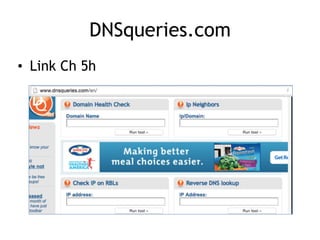 DNSqueries.com
• Link Ch 5h
 