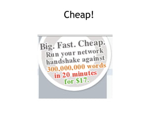 Cheap!
 