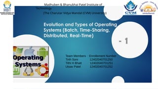 Comprehensive Overview of Operating Systems: Evolution and Types | PPTX