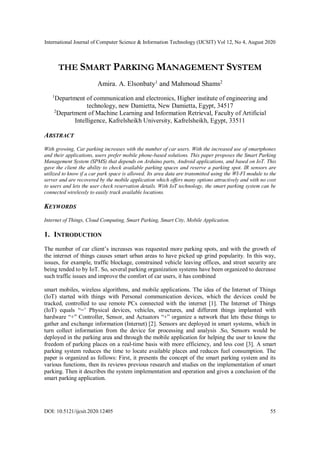 The Smart Parking Management System | PDF