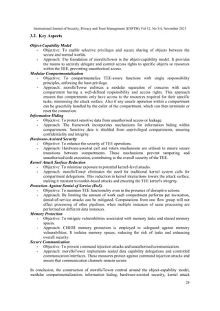 OBJECT CAPABILITY MODEL FOR TEE: A CHERI BASED COMPARTMENTALIZATION ...