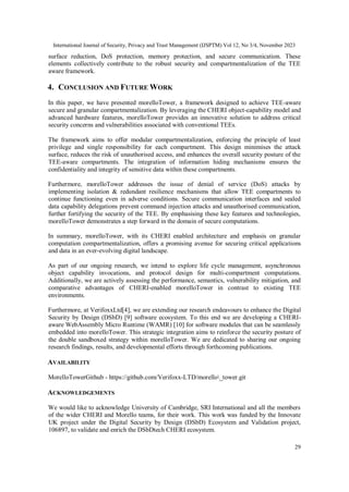 OBJECT CAPABILITY MODEL FOR TEE: A CHERI BASED COMPARTMENTALIZATION ...
