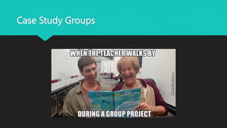 Case Study Groups
 