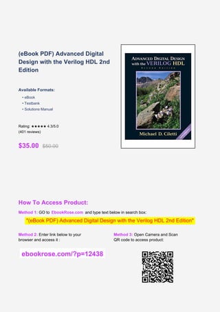 Comprehensive Guide to Advanced Digital Design Using Verilog HDL | PDF