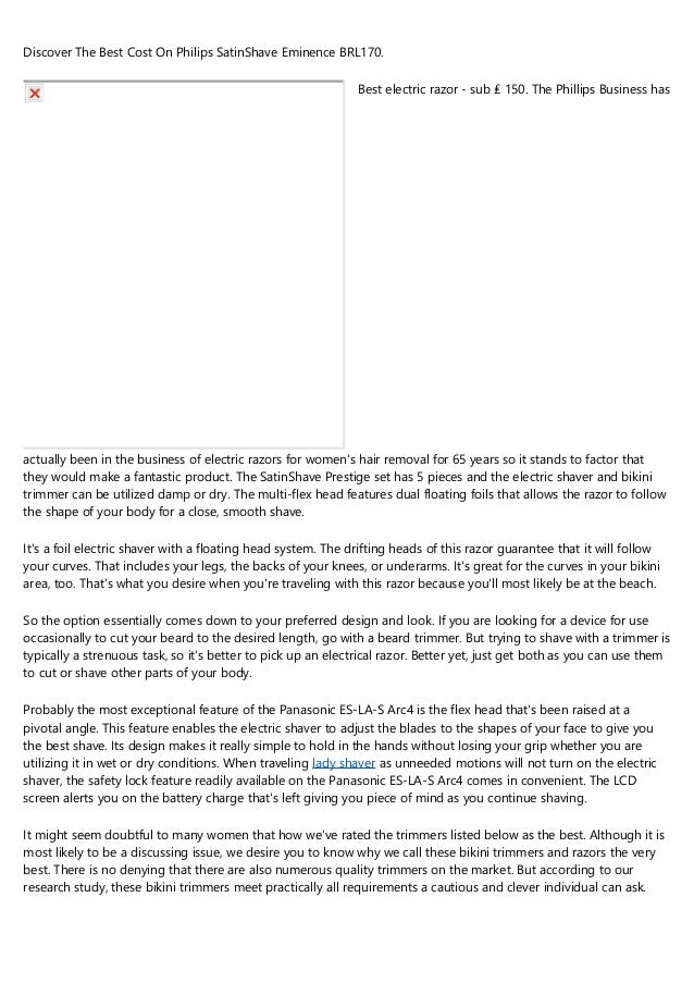 rechargeable bikini trimmer uk