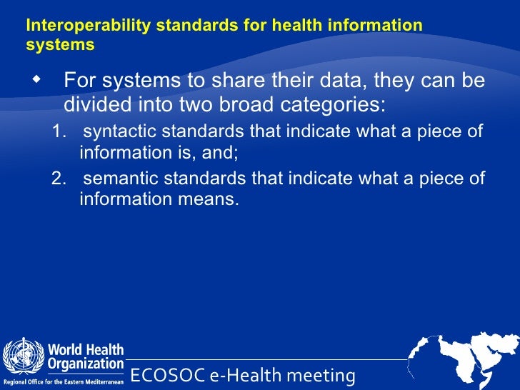 semantic data health and Interoperability Standardization