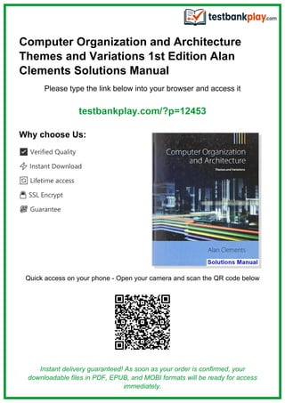 Comprehensive Solutions Manual for Computer Organization and ...