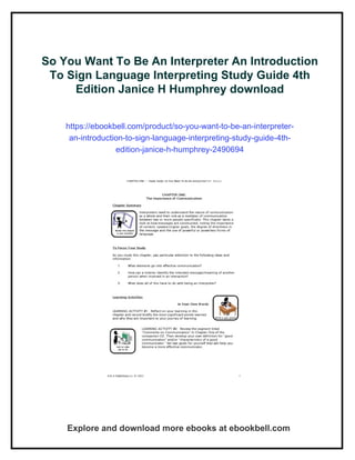 Indrouction Sign So You Want To Be An Interpreter An Introduction To Sign Language ...
