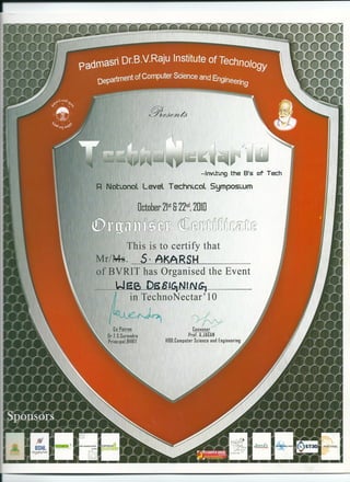 TechnoNectar Certificate