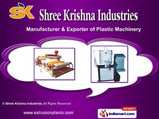 Manufacturer & Exporter of Plastic Machinery
 
