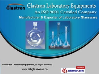 Manufacturer & Exporter of Laboratory Glassware
 