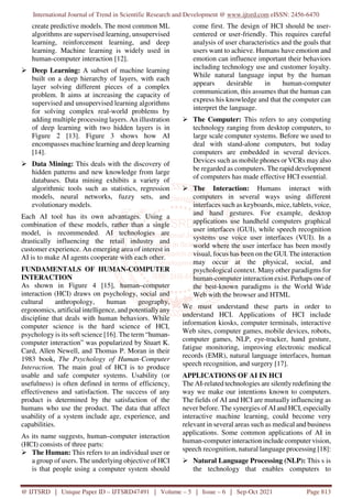 Artificial Intelligence and Human Computer Interaction | PDF