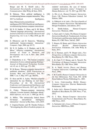 Artificial Intelligence and Human Computer Interaction | PDF