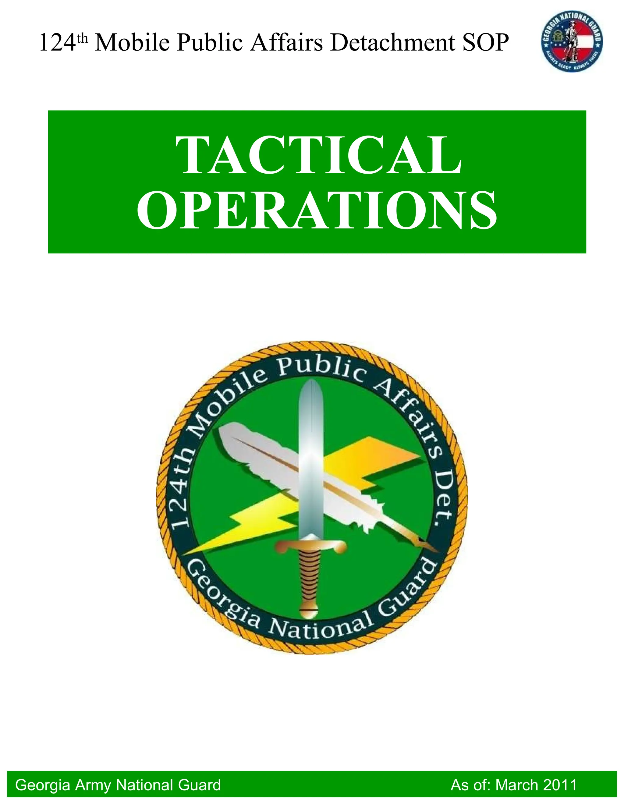 TACTICAL OPERATIONS 