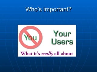 Who’s important? 