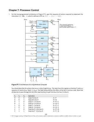 Computer Organization and Architecture Themes and Variations 1st ...