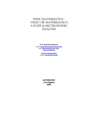 Vedic Mathematics Pdf