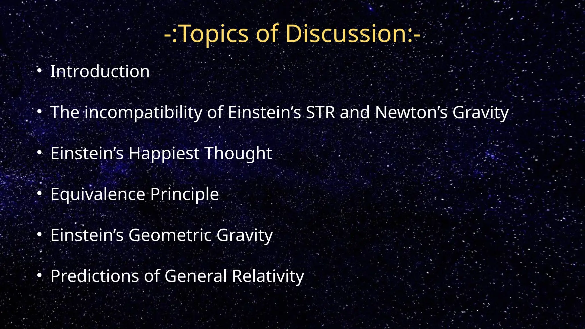 Einstein S General Relativity Theory Pptx